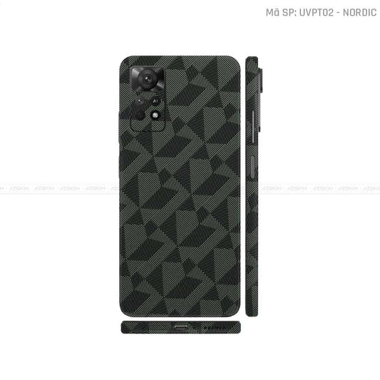 Dán Skin Xiaomi Redmi Note 11 Series Vân Nổi Nordic Midnight | UVPT02