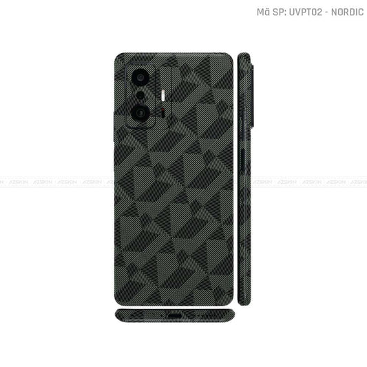 Dán Skin Xiaomi 11 Series Vân Nổi Nordic Midnight | UVPT02