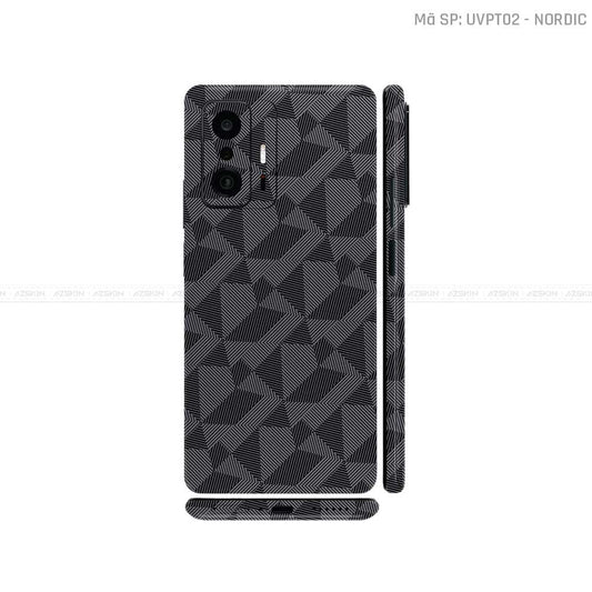 Dán Skin Xiaomi 11 Series Vân Nổi Nordic Xám | UVPT02