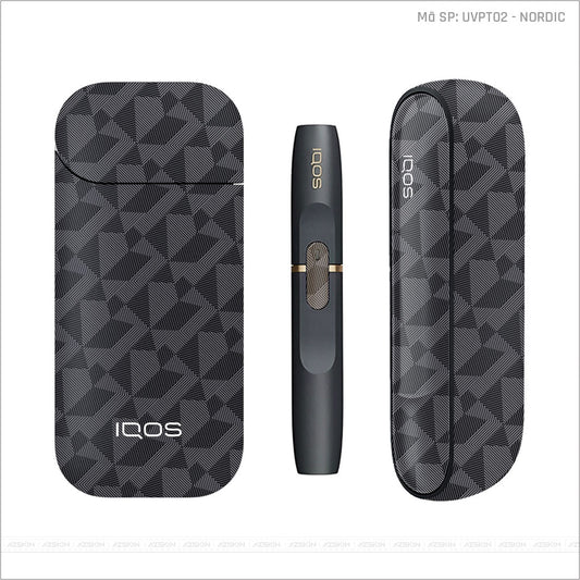 Dán Skin IQOS Vân Nordic Xám | UVPT02