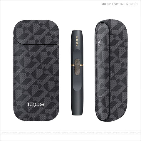 Dán Skin IQOS Vân Nordic Xám | UVPT02