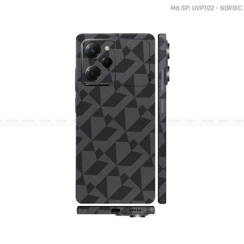 Dán Skin POCO Series Vân Nổi Nordic Xám | UVPT02