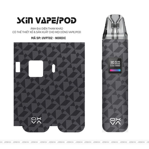 Dán Skin Pod Vân Nổi Nordic Xám | UVPT02