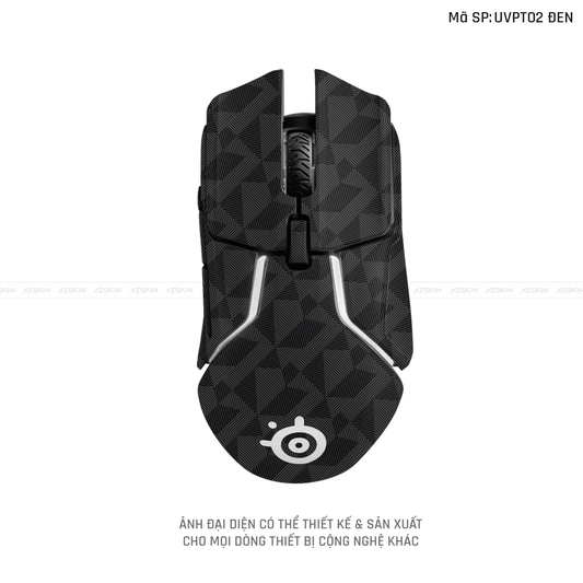 Skin Dán Chuột Steelseries Vân Nổi NORDIC Đen | UVPT02
