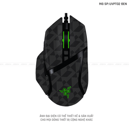 Skin Dán Chuột Razer Vân Nổi Hình Nordic Đen |UVPT02