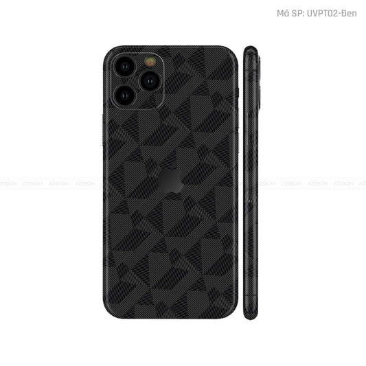 Dán Skin IPhone 11 Series Vân Nordic Đen | UVPT02