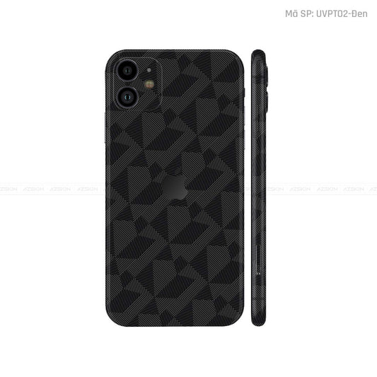 Dán Skin IPhone 11 Series Vân Nordic Đen | UVPT02