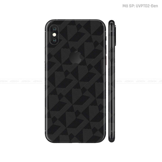 Dán Skin IPhone X Series Vân Nordic Đen | UVPT02