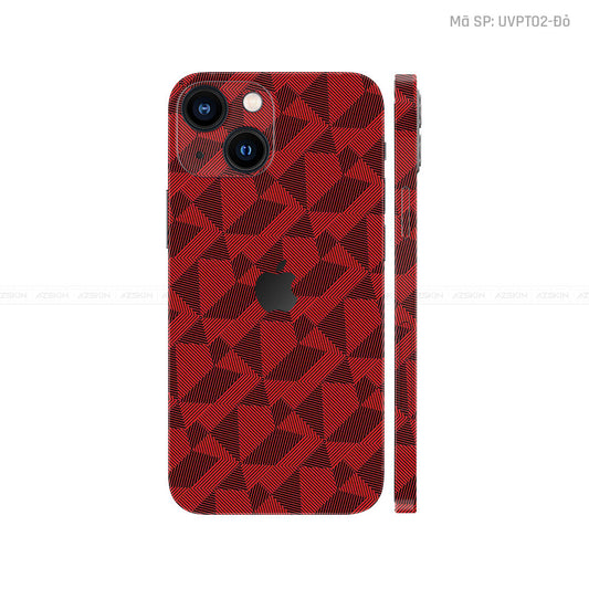 Dán Skin IPhone 14 Series Vân Nordic Đỏ | UVPT02