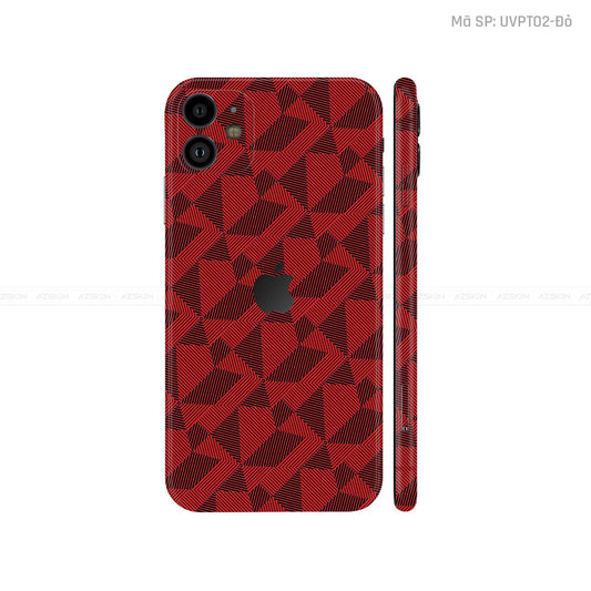 Dán Skin IPhone 11 Series Vân Nordic Đỏ | UVPT02