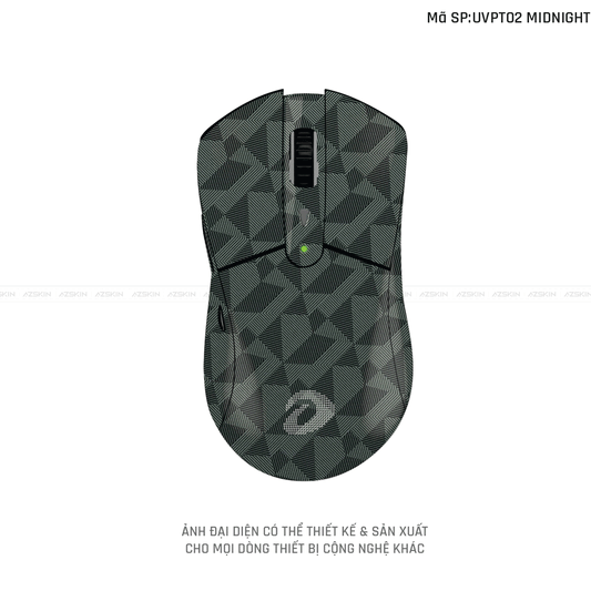 Skin Dán Chuột Dareu Vân Nổi Hình Nordic Midnight | UVPT02