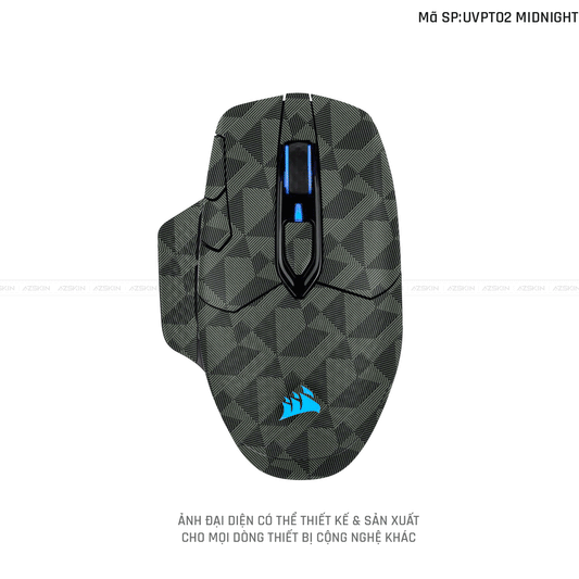Skin Dán Chuột Corsair Vân Nổi NODRIC MIDNIGHT | UVPT02