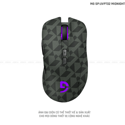 Skin Dán Chuột Fuhlen Vân Nổi Hình NORDIC Midnight | UVPT02