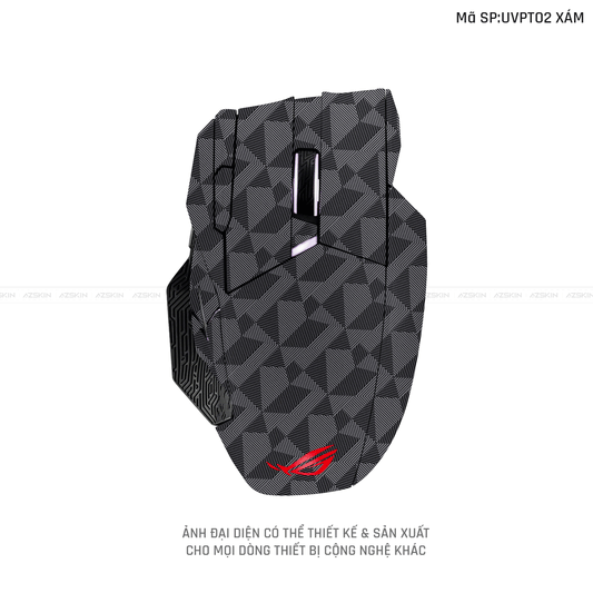 Skin Dán Chuột Asus Vân Nổi Hình Nordic Xám | UVPT02