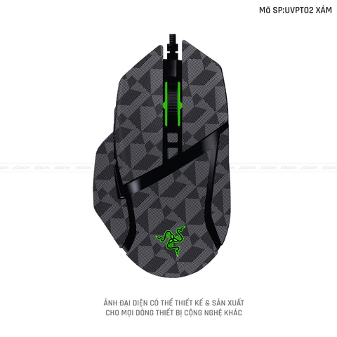 Skin Dán Chuột Razer Vân Nổi Hình Nordic Xám | UVPT02