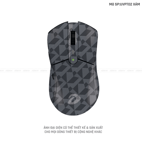 Skin Dán Chuột Dareu Vân Nổi Hình Nordic Xám | UVPT02