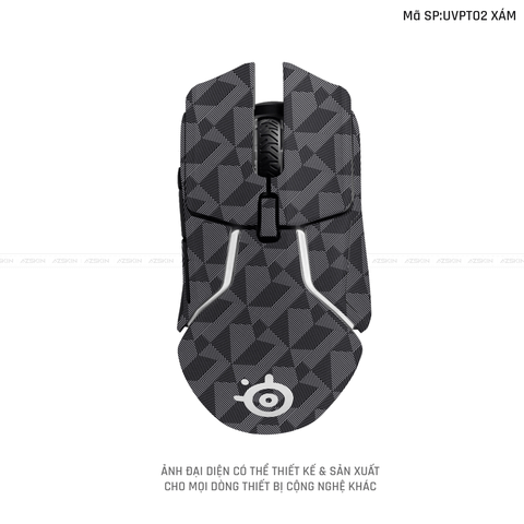 Skin Dán Chuột Steelseries Vân Nổi NORDIC Xám | UVPT02