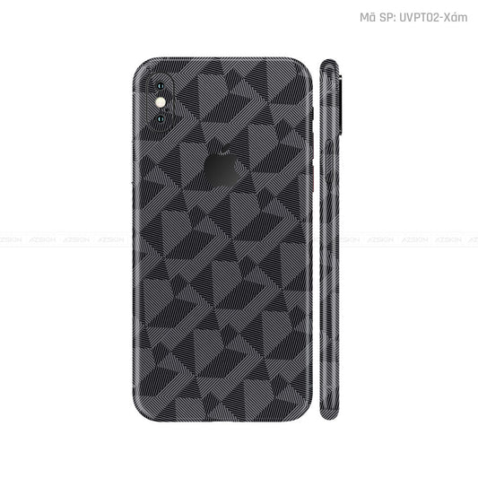 Dán Skin IPhone X Series Vân Nordic Xám | UVPT02