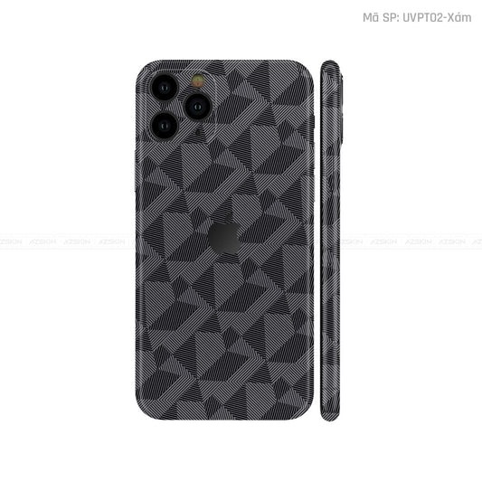 Dán Skin IPhone 11 Series Vân Nordic Xám | UVPT02