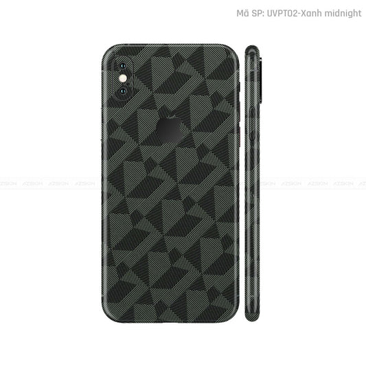 Dán Skin IPhone X Series Vân Nordic Xanh | UVPT02