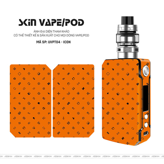 Dán Skin Vape Vân ICON Cam | UVPT04