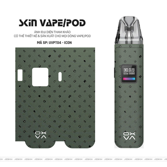 Dán Skin Pod Vân Nổi Icon Midnight | UVPT04