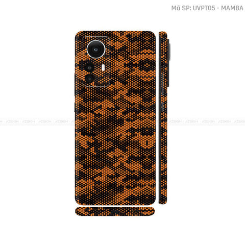 Dán Skin Xiaomi 12 Series Vân Nổi Mamba Cam | UVPT05