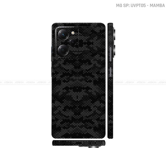 Dán Skin POCO Series Vân Nổi Mamba Đen | UVPT05