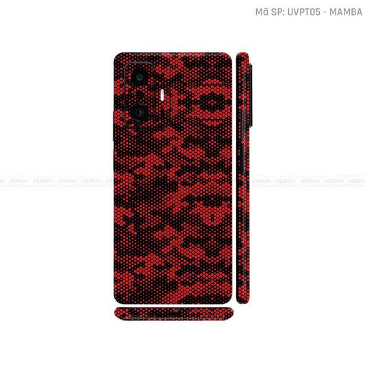 Dán Skin Xiaomi 11 Series Vân Nổi Mamba Đỏ | UVPT05