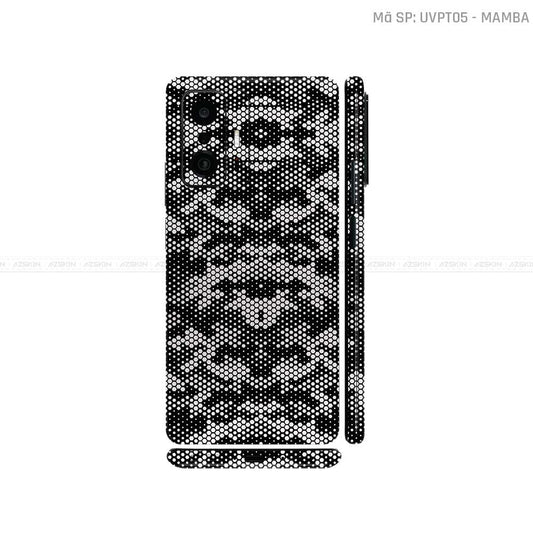 Dán Skin Xiaomi 11 Series Vân Nổi Mamba Trắng | UVPT05