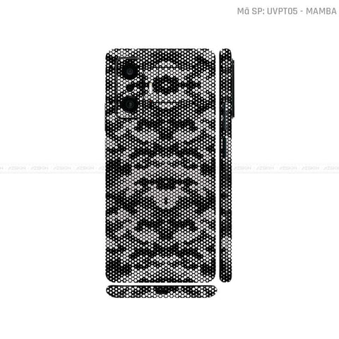 Dán Skin Xiaomi 11 Series Vân Nổi Mamba Trắng | UVPT05