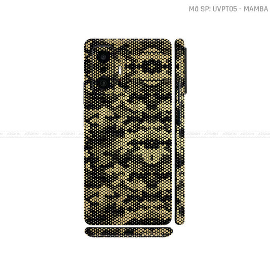 Dán Skin Xiaomi 11 Series Vân Nổi Mamba Vàng Đồng | UVPT05