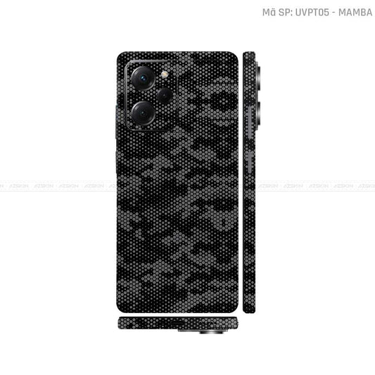 Dán Skin POCO Series Vân Nổi Mamba Xám | UVPT05