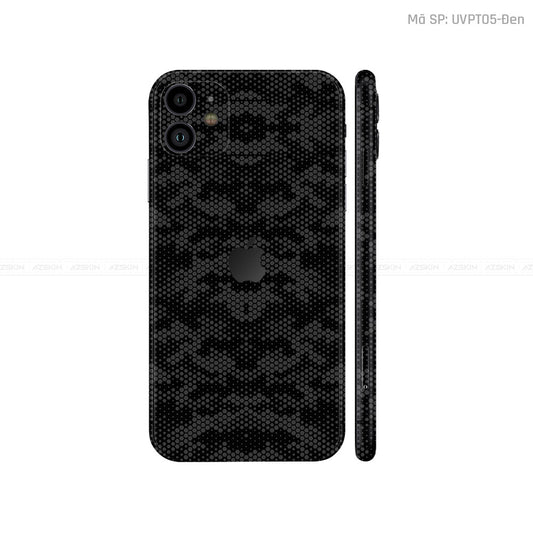 Dán Skin IPhone 11 Series Vân ICON Mamba Đen | UVPT04