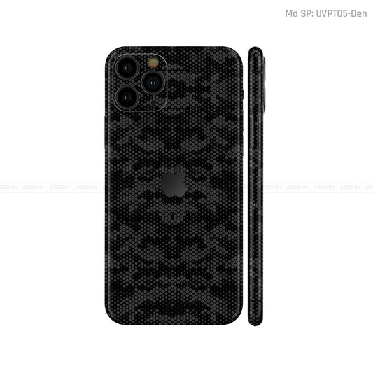Dán Skin IPhone 11 Series Vân ICON Mamba Đen | UVPT04
