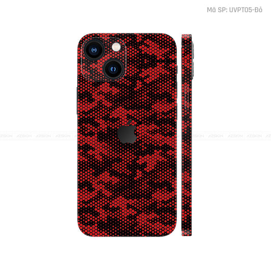 Dán Skin IPhone 14 Series Vân Pattern Mamba Đỏ | UVPT05