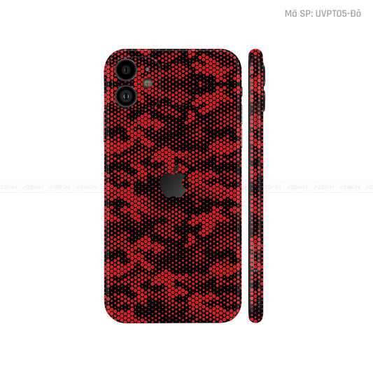 Dán Skin IPhone 11 Series Vân ICON Mamba Đỏ | UVPT04