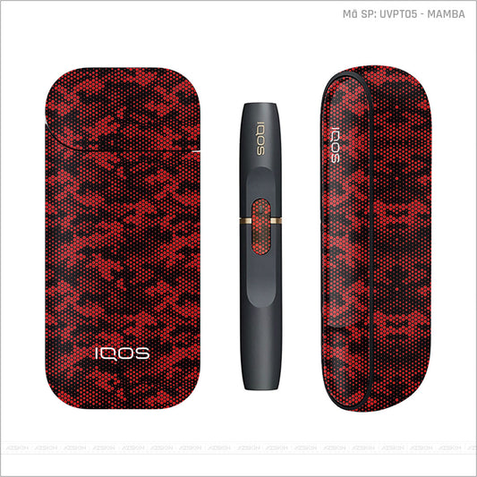Dán Skin IQOS Vân Manba Đỏ | UVPT05