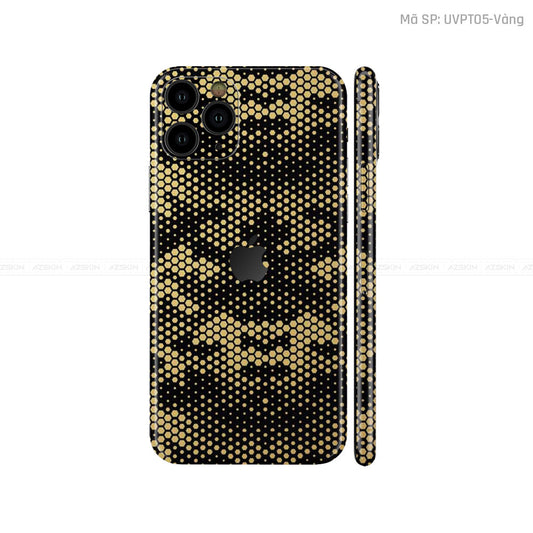Dán Skin IPhone 11 Series Vân ICON Mamba Vàng Đồng | UVPT04