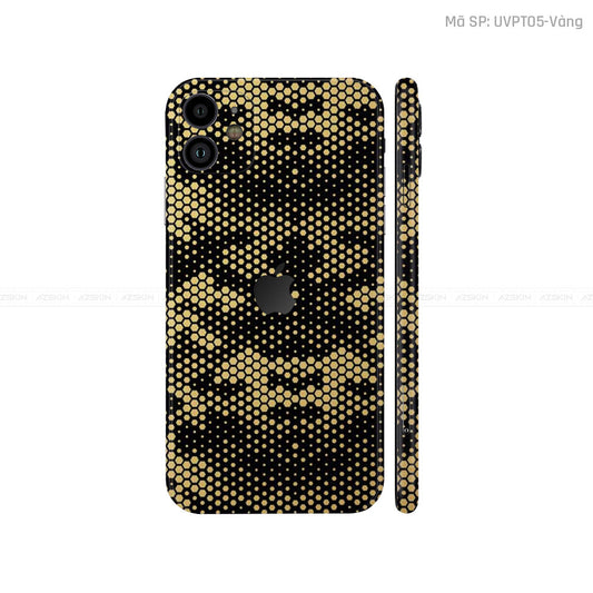 Dán Skin IPhone 11 Series Vân ICON Mamba Vàng Đồng | UVPT04