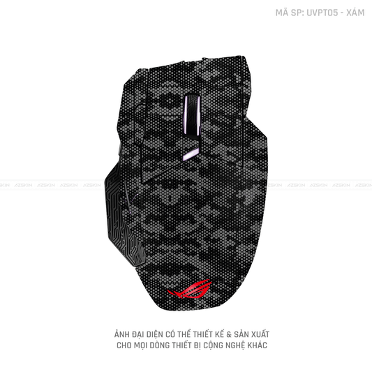 Skin Dán Chuột Asus Vân Nổi Mamba Xám | UVPT05