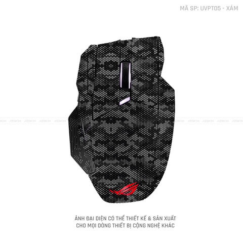 Skin Dán Chuột Asus Vân Nổi Mamba Xám | UVPT05