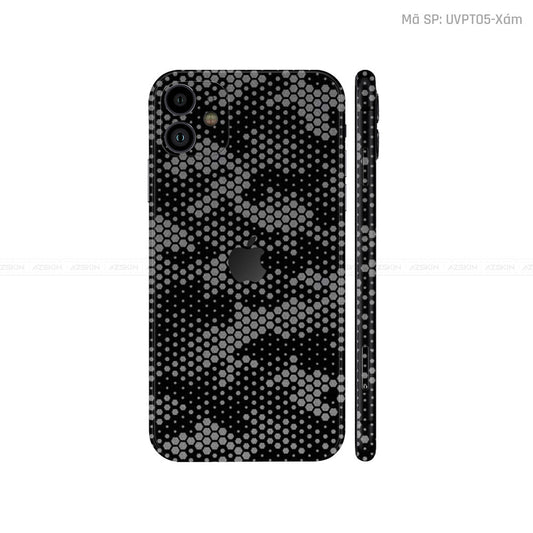 Dán Skin IPhone 11 Series Vân ICON Mamba Xám | UVPT05