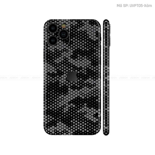 Dán Skin IPhone 11 Series Vân ICON Mamba Xám | UVPT05