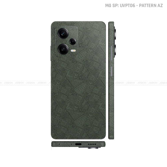 Dán Skin Xiaomi Redmi Note 12 Series Vân Nổi Pattern AZ Midnight | UVPT06