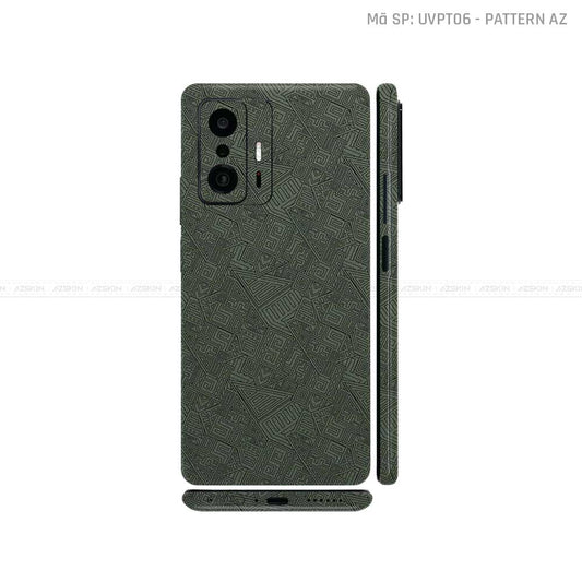 Dán Skin Xiaomi 11 Series Vân Nổi Pattern AZ Midnight | UVPT06