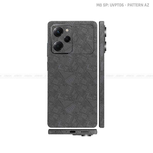 Dán Skin POCO Series Vân Nổi Pattern AZ Xám | UVPT06