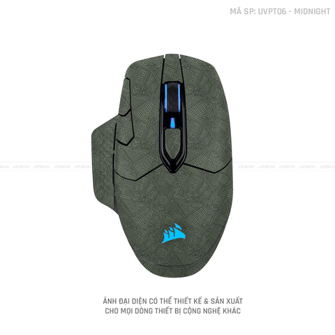 Skin Dán Chuột Corsair Vân Nổi PATTERN AZ MIDNIGHT | UVPT06