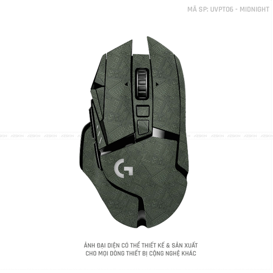 Skin Dán Chuột Logitech Vân Nổi PATTERN AZ Midnight | UVPT06