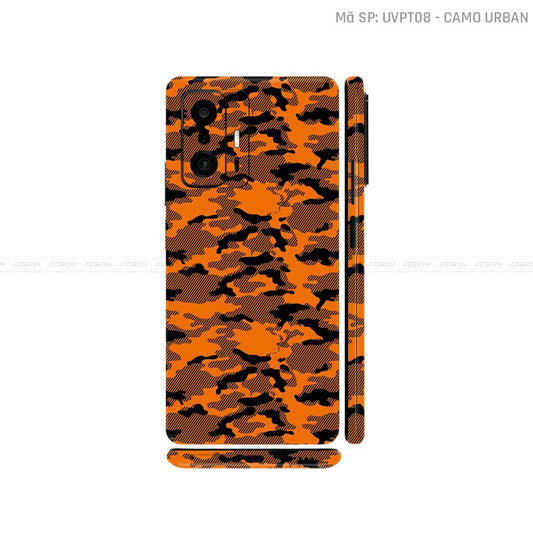 Dán Skin Xiaomi 11 Series Vân Nổi Camo Urban Cam | UVPT08